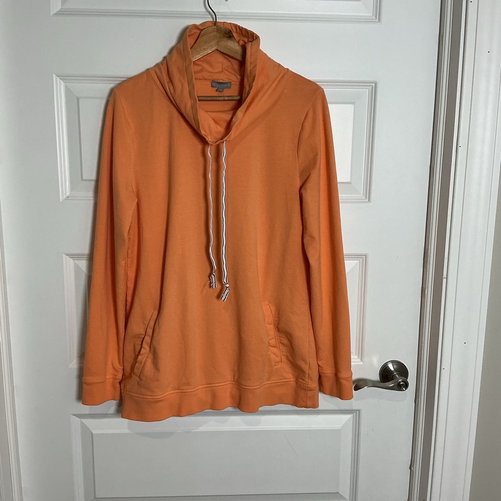 Talbots Orange Cowl Neck Sweatshirt Size Medium